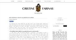 Desktop Screenshot of cristinefarinas.com