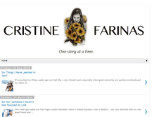 Tablet Screenshot of cristinefarinas.com